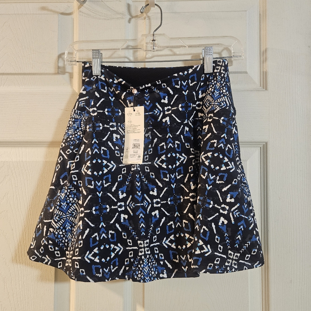 CALIA Women's 15" Eagle Golf Skort: FOLKLORE BLACK: NEW WITH TAGS: SIZE XS